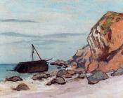 克劳德莫奈 - Sainte-Adresse, Beached Sailboat